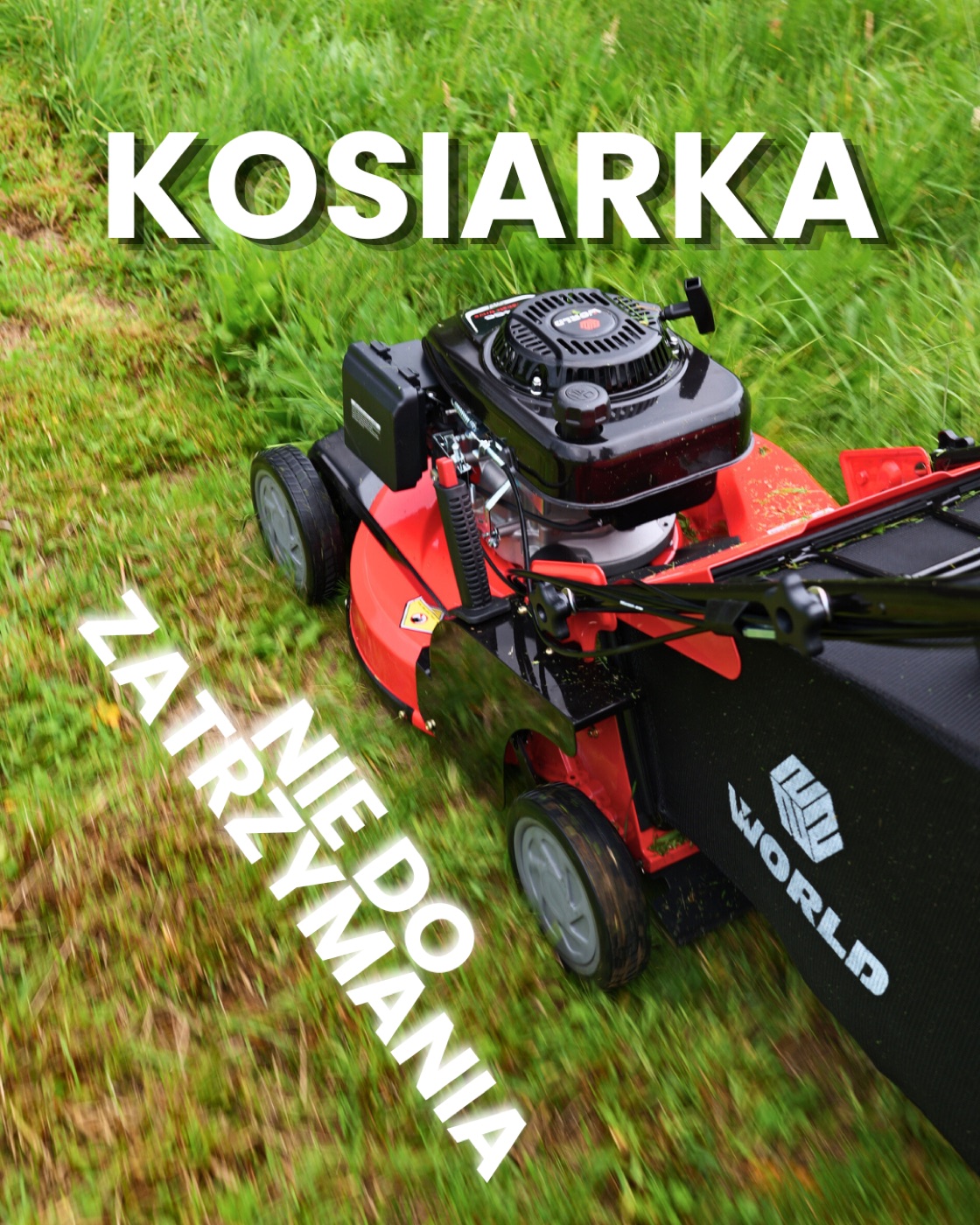 Grass mower ad