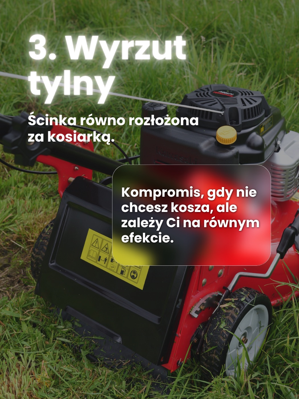 4-in-1 mower, fourth carousel slide